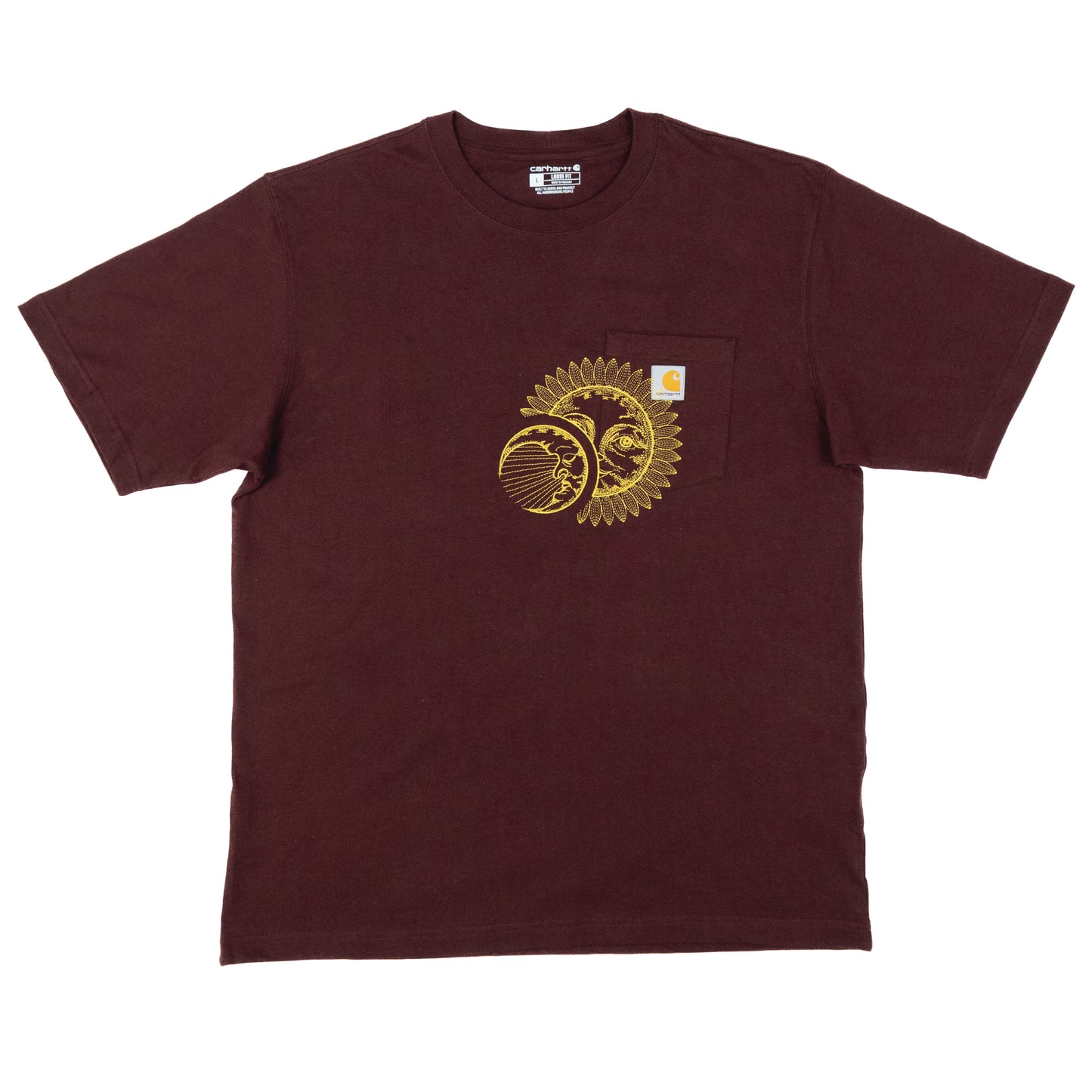 Celestial Carhartt Tee-Maroon