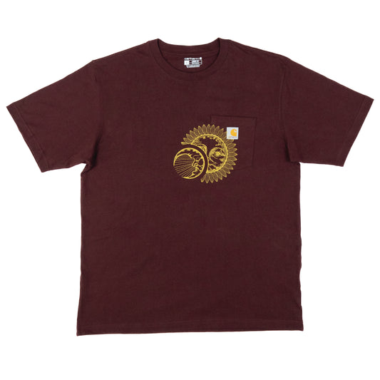 Celestial Carhartt Tee-Maroon