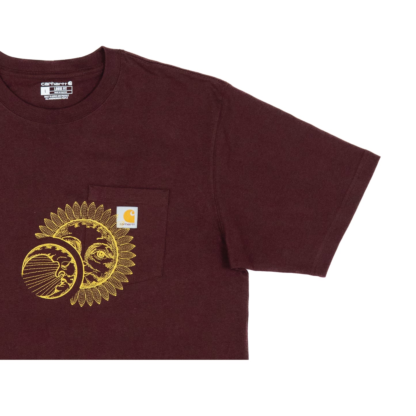 Celestial Carhartt Tee-Maroon