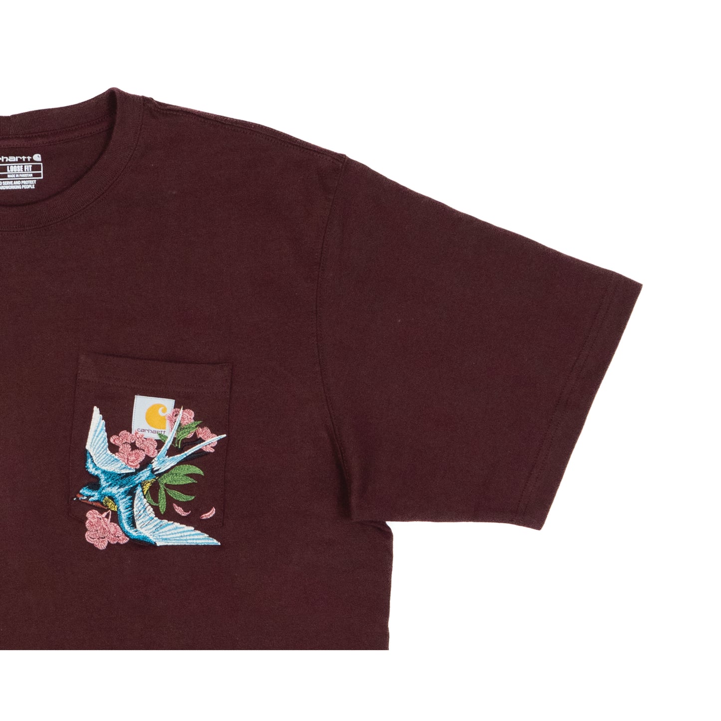 Swallow Carhartt Tee-Maroon