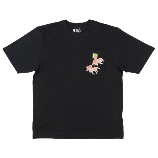 Koi Fish Carhartt Tee-Black
