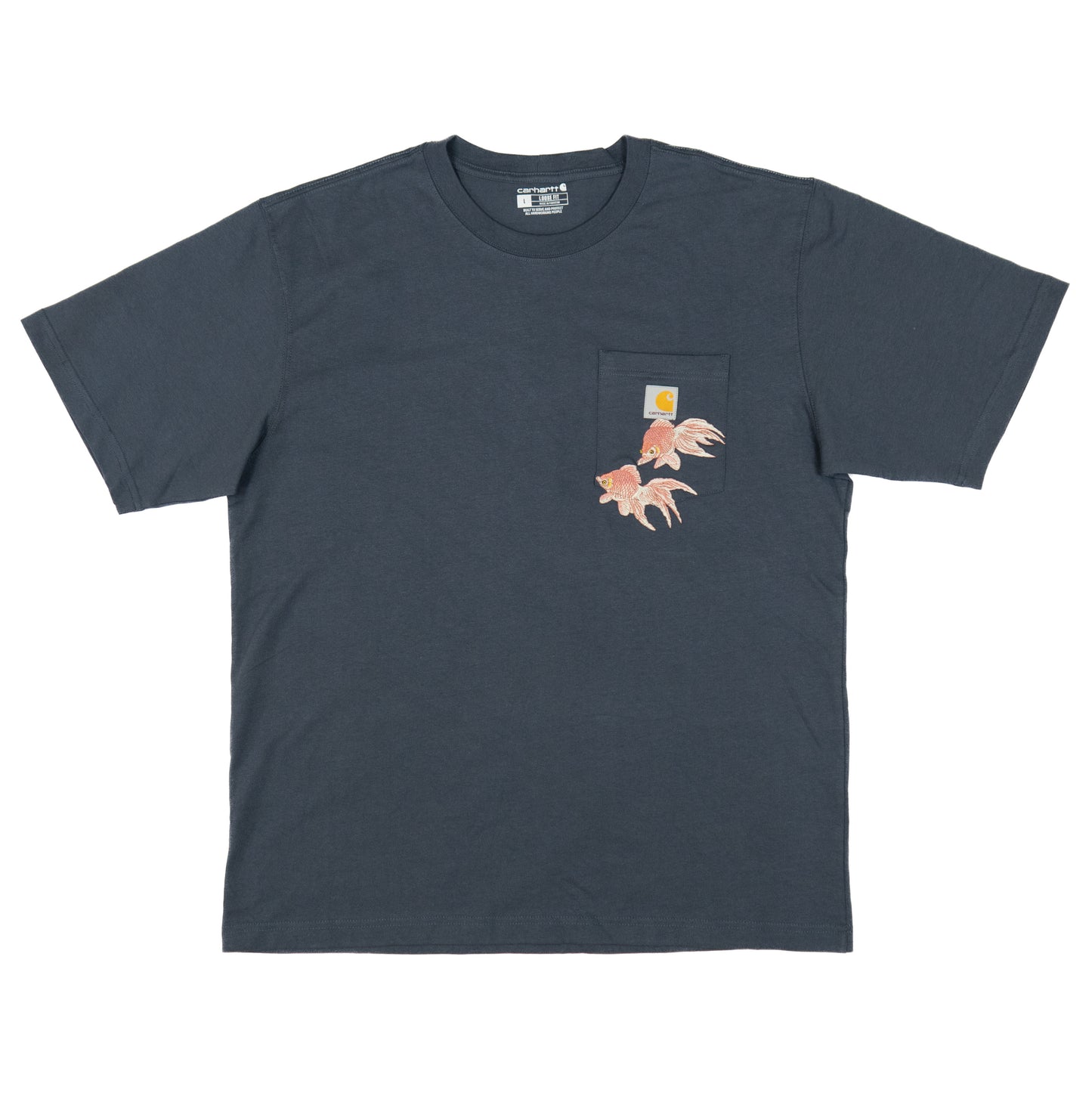 Koi Fish Carhartt Tee-Blue
