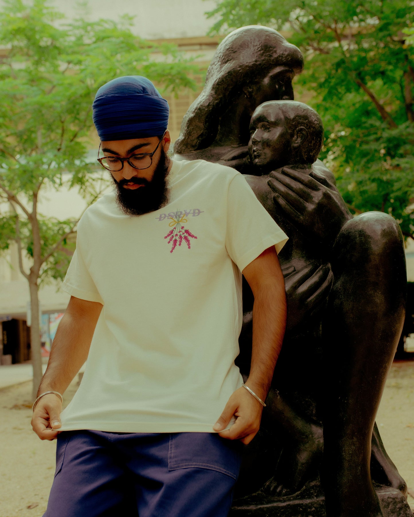 Lavender Tee (Cream)