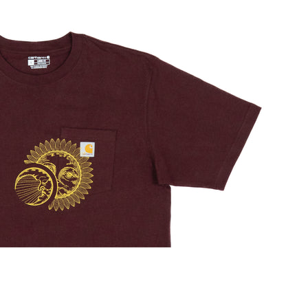 Celestial Carhartt Tee-Maroon