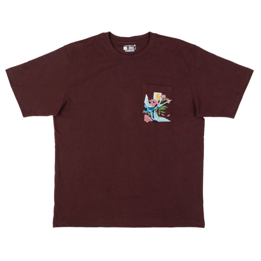 Swallow Carhartt Tee-Maroon