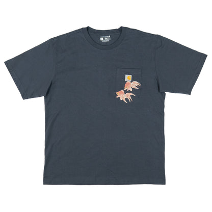 Koi Fish Carhartt Tee-Blue
