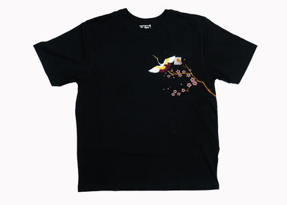 Cherry Blossom Carhartt Tee-Black