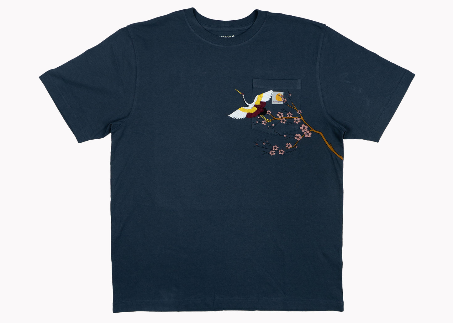 Cherry Blossom Carhartt Tee-Blue