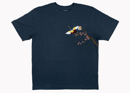 Cherry Blossom Carhartt Tee-Blue