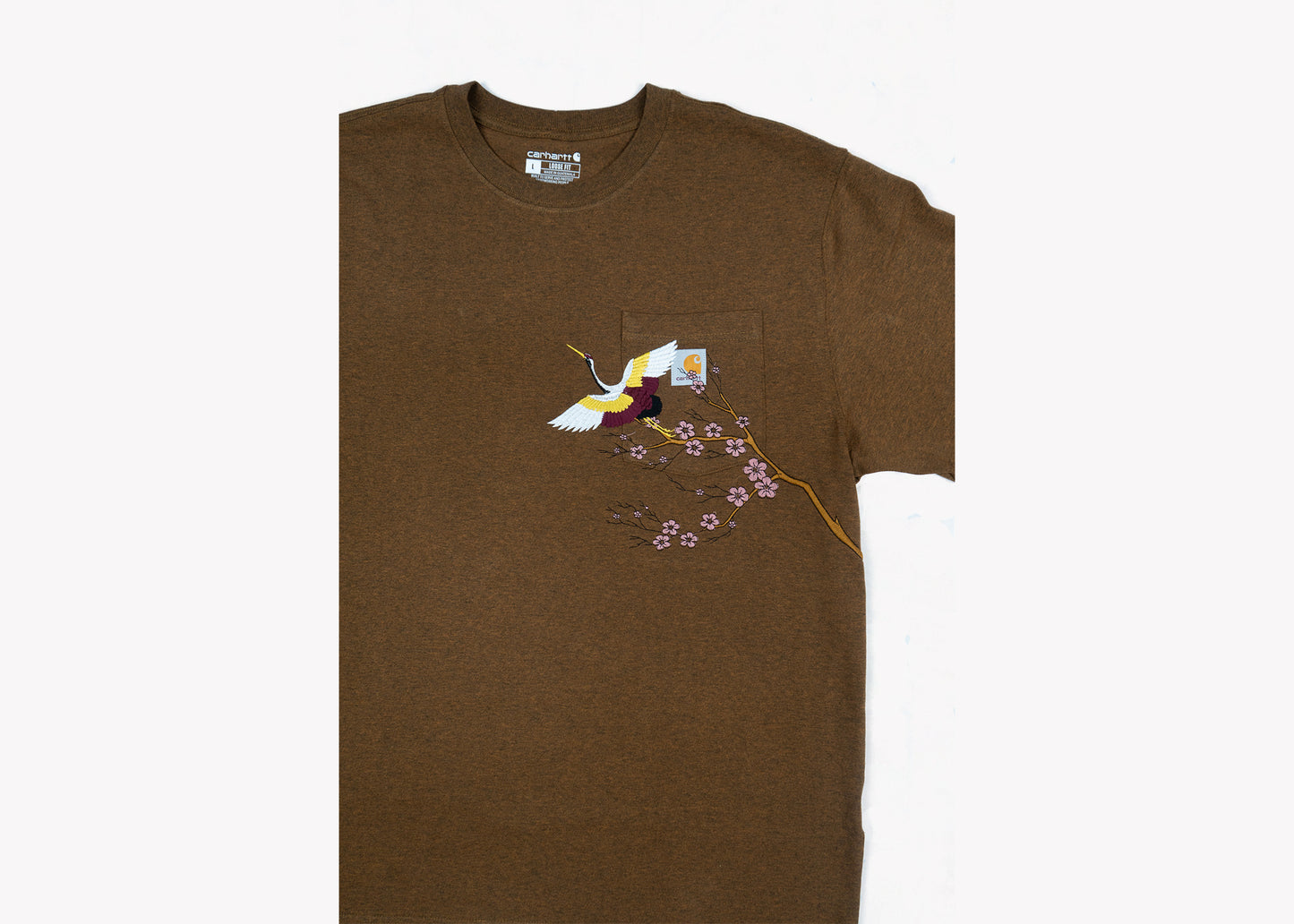 Cherry Blossom Carhartt Tee-Brown