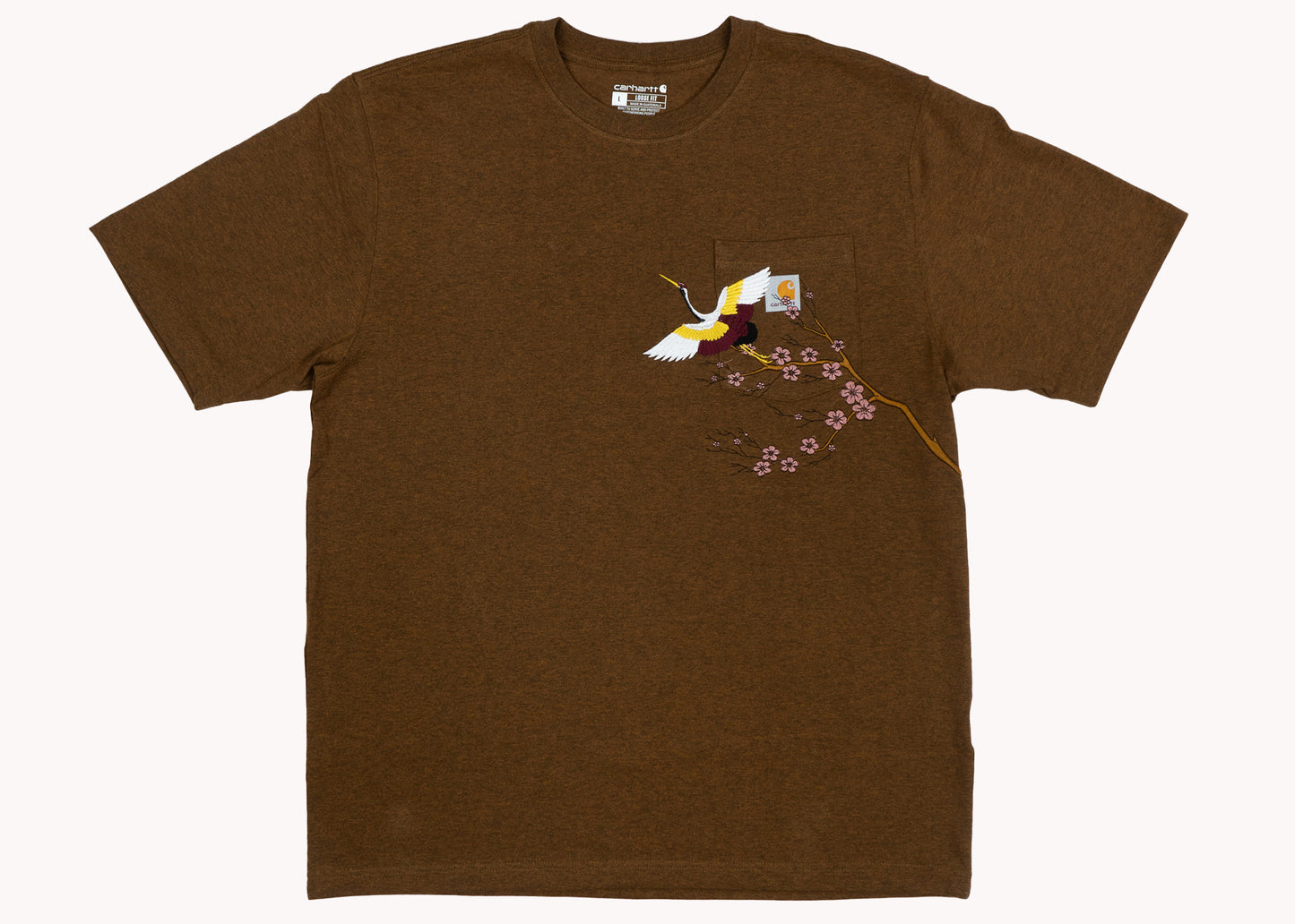 Cherry Blossom Carhartt Tee-Brown