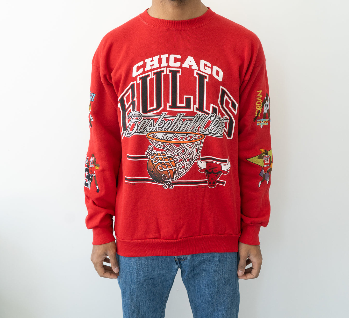 Upcycled Chicago Bulls Crewneck (1990)